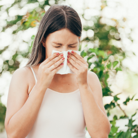 Personne souffrant d'allergie