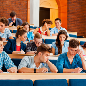 Étudiant stressé face à ses examens